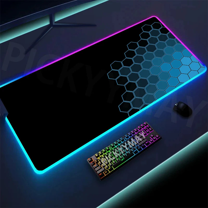 Hexagonal Large RGB Gamer Mousepad