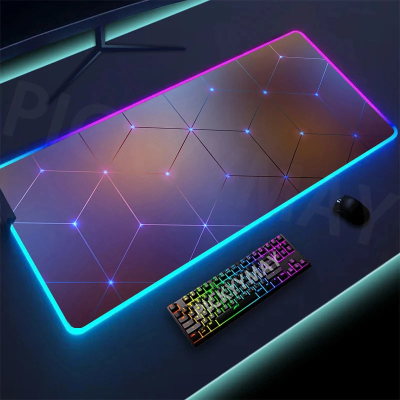 Hexagonal Large RGB Gamer Mousepad
