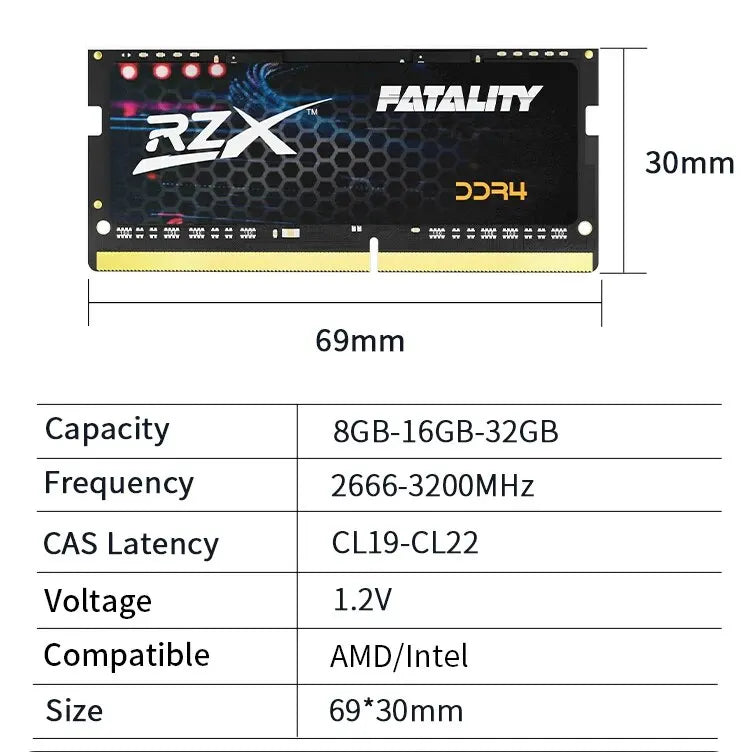 RZX DDR4 Laptop RAM