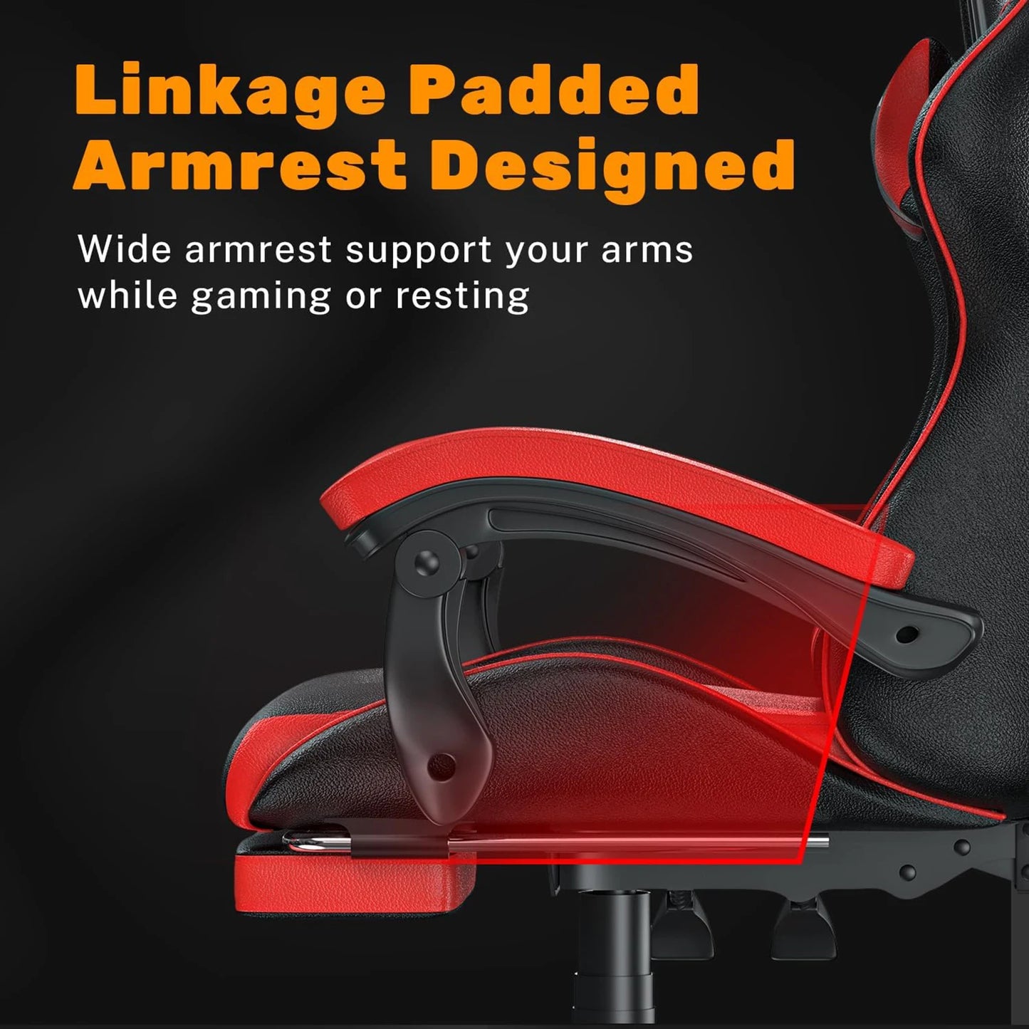 Gaming Chair with Footrest