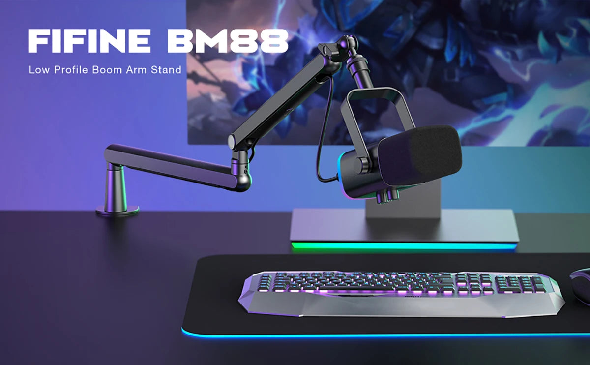 Adjustable Low-Profile Microphone Boom Arm