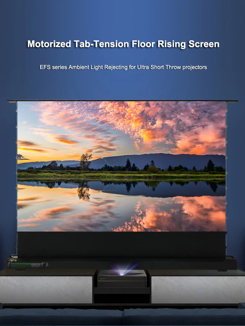Max Electric Floor-Rising Projector Screen