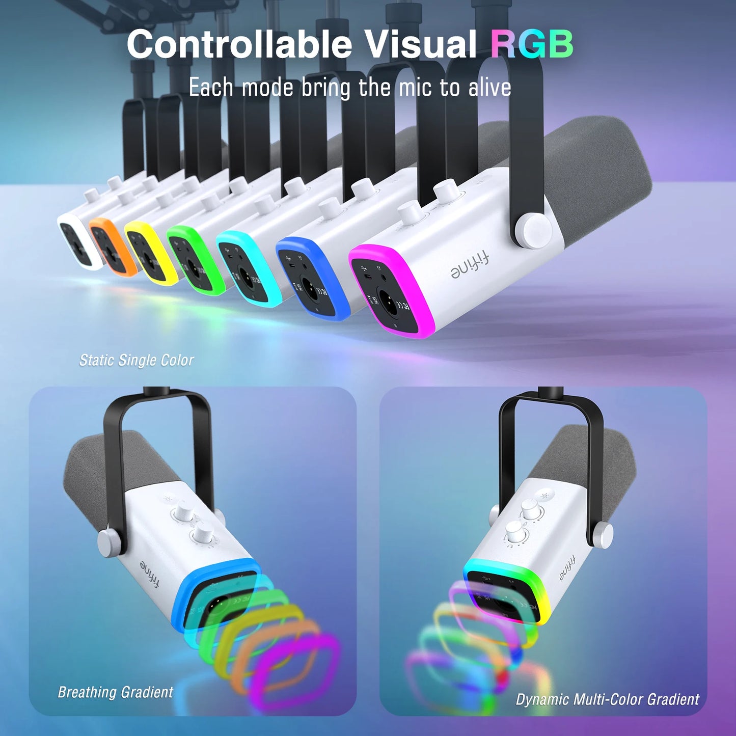 RGB USB/XLR Gaming Microphone Kit