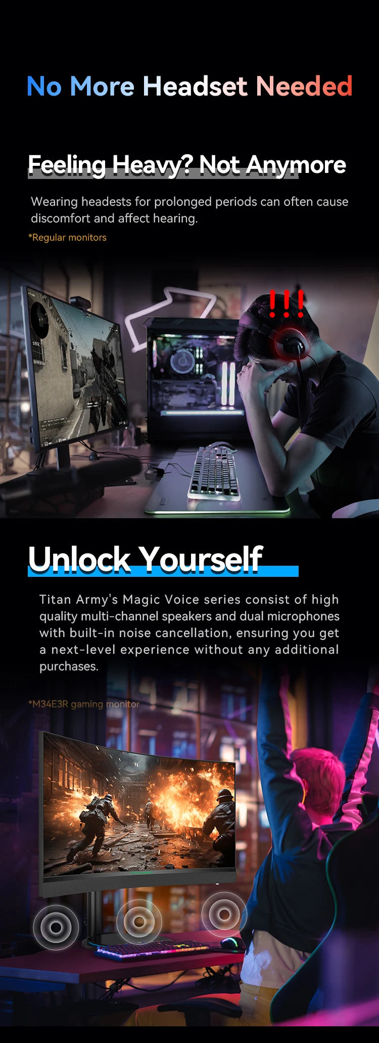 TITAN ARMY 34” 1000R Curved