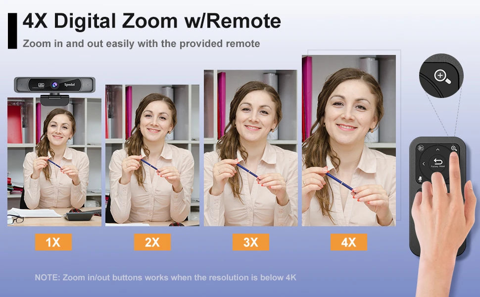 Webcam 4K Ultra HD