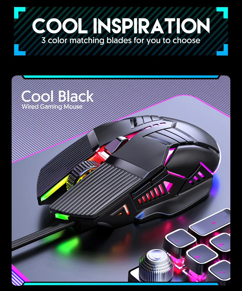 Ergonomic RGB Gaming Mouse