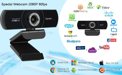 Full HD 1080P 60fps Webcam