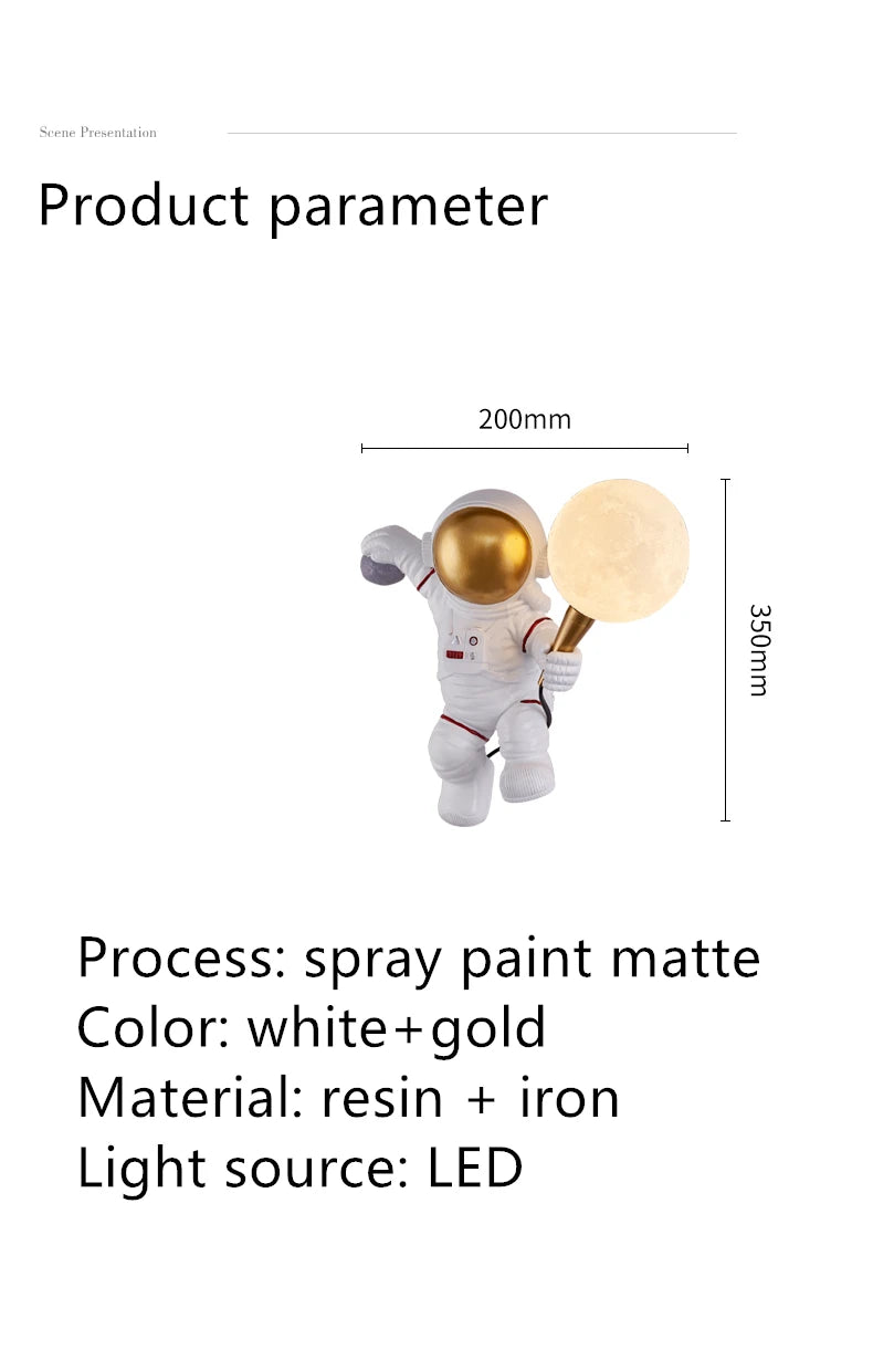 Nordic Astronaut LED Wall Lamp