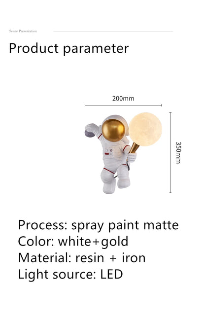 Nordic Astronaut LED Wall Lamp