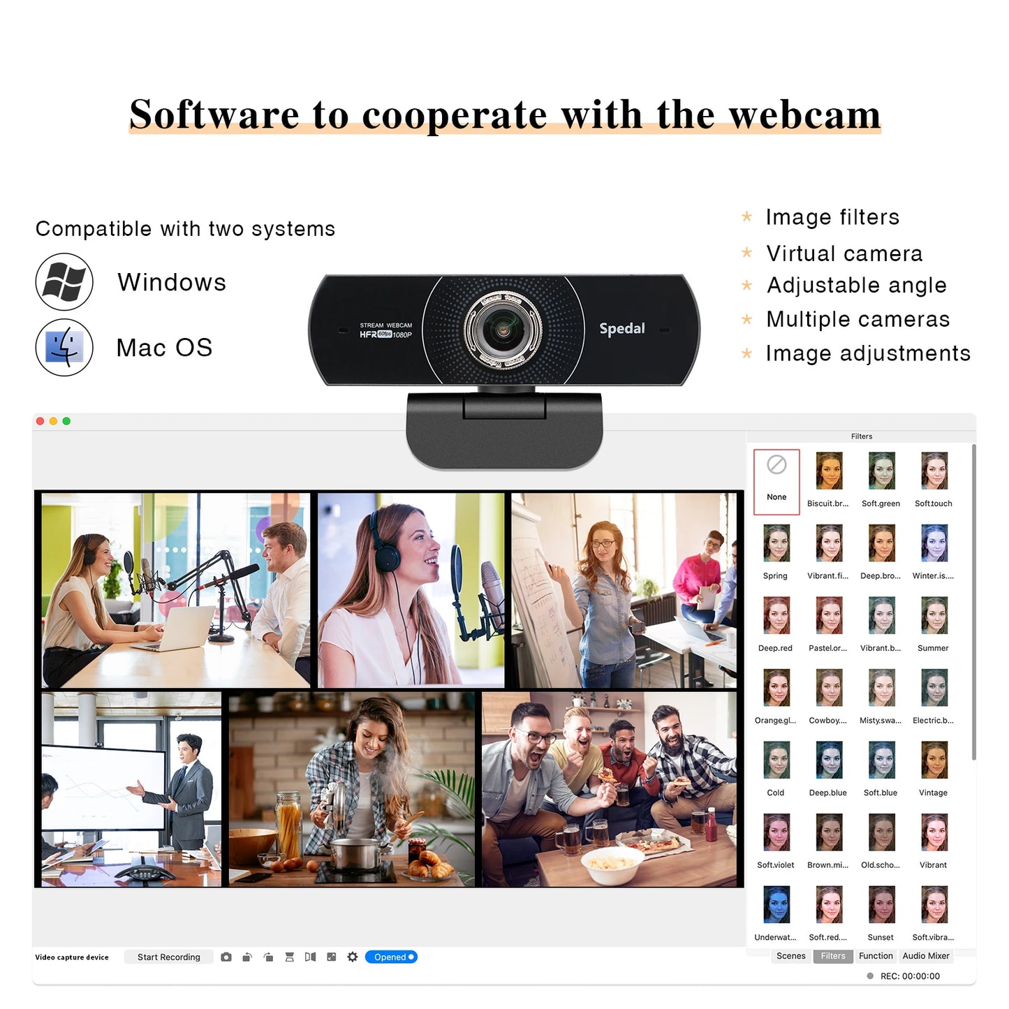 Full HD 1080P 60fps Webcam