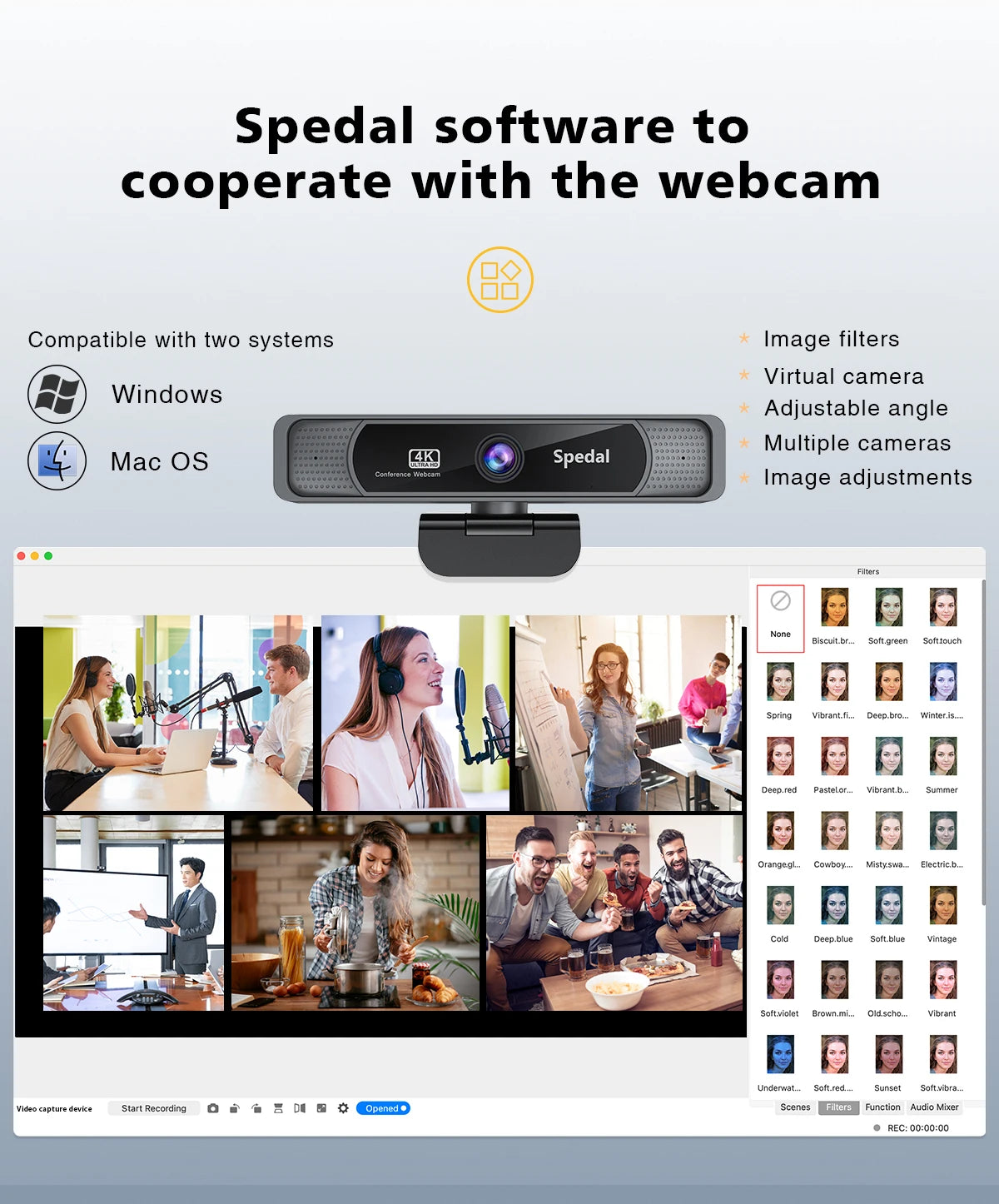 Webcam 4K Ultra HD 