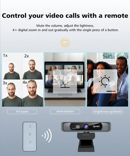 Webcam 4K Ultra HD 