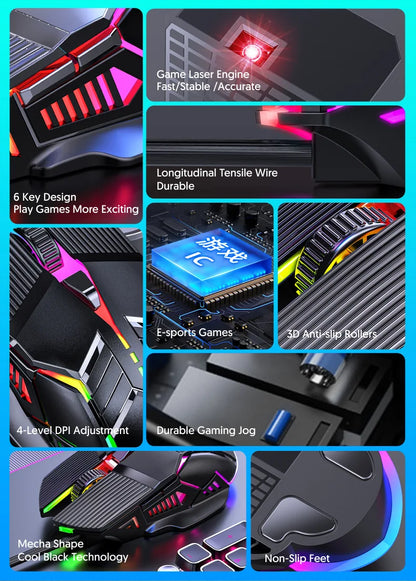 Ergonomic RGB Gaming Mouse