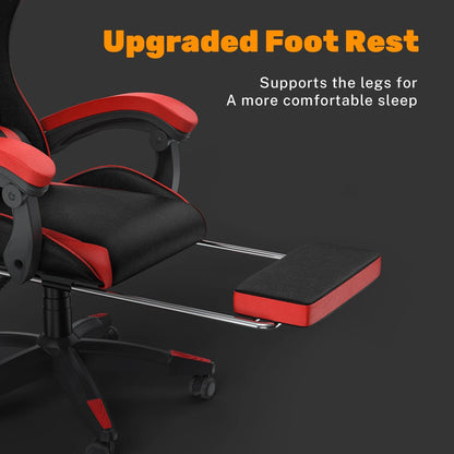 Gaming Chair with Footrest