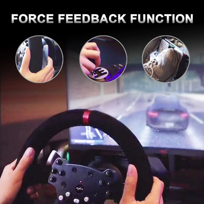 3-in-1 Racing Wheel with Force Feedback