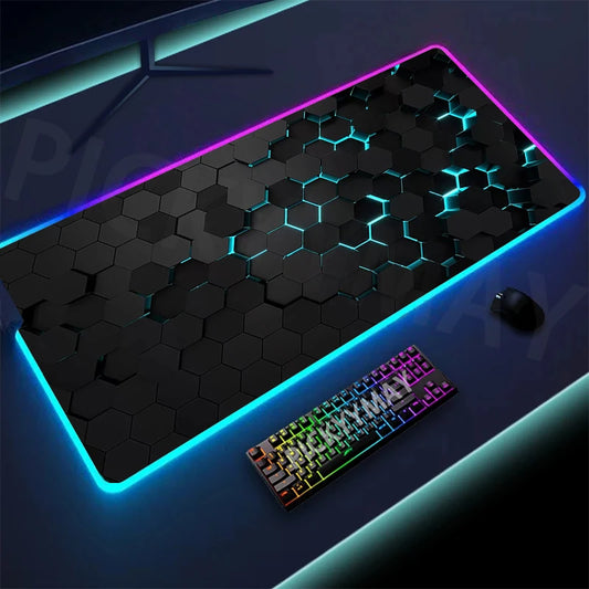 Hexagonal Large RGB Gamer Mousepad