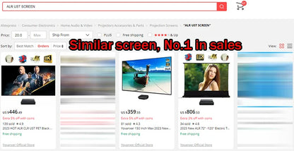 Max Electric Floor-Rising Projector Screen