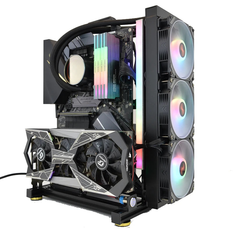 Open Frame DIY Gaming PC Case