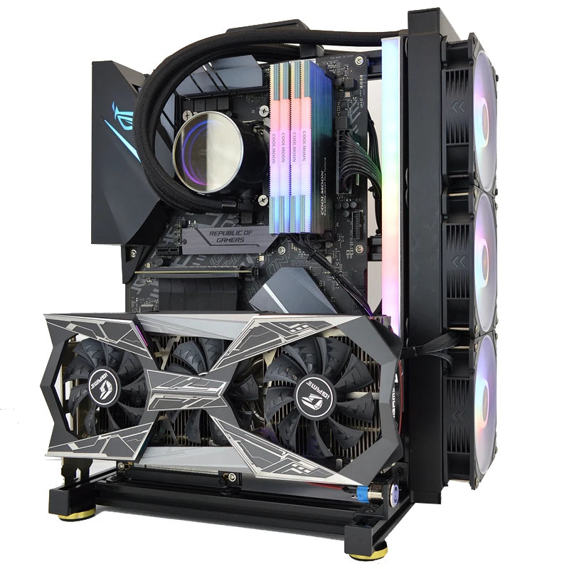Open Frame DIY Gaming PC Case