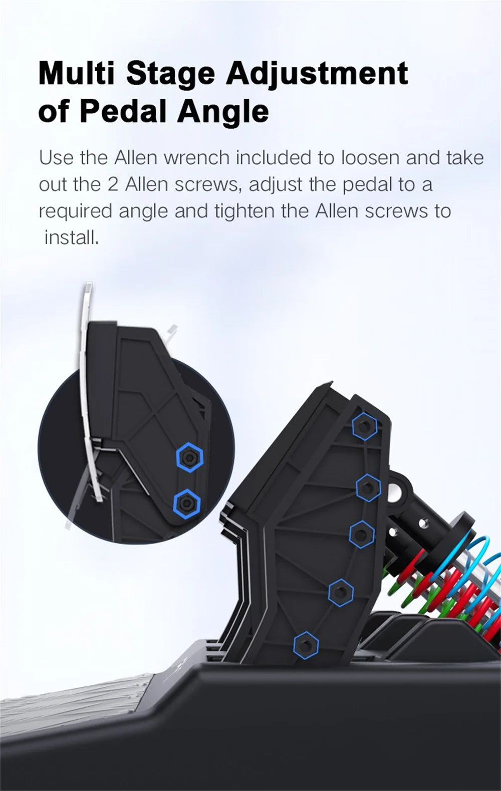 3-in-1 Racing Wheel with Force Feedback