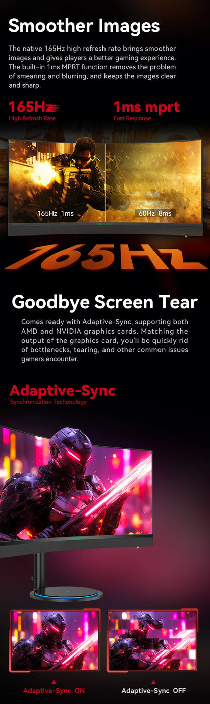 TITAN ARMY 34” 1000R Curved