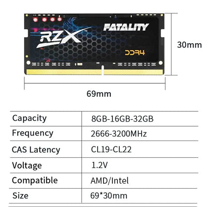 RZX DDR4 Laptop RAM