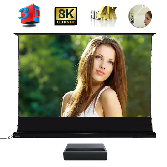 Max Electric Floor-Rising Projector Screen