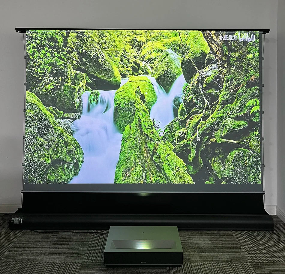 Max Electric Floor-Rising Projector Screen