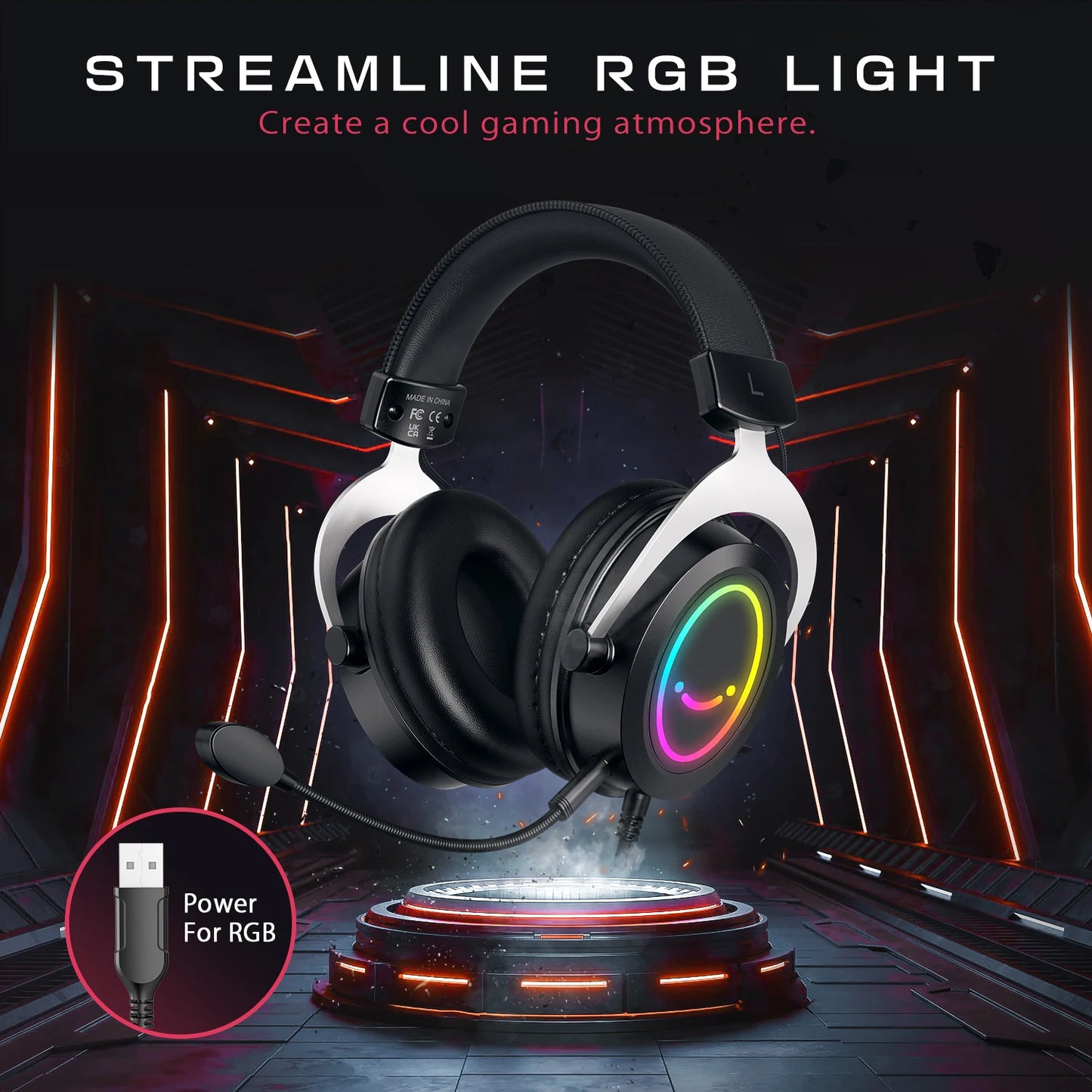 Gaming Headset RGB Set