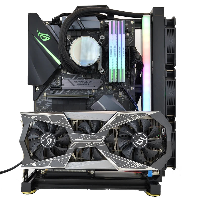 Open Frame DIY Gaming PC Case