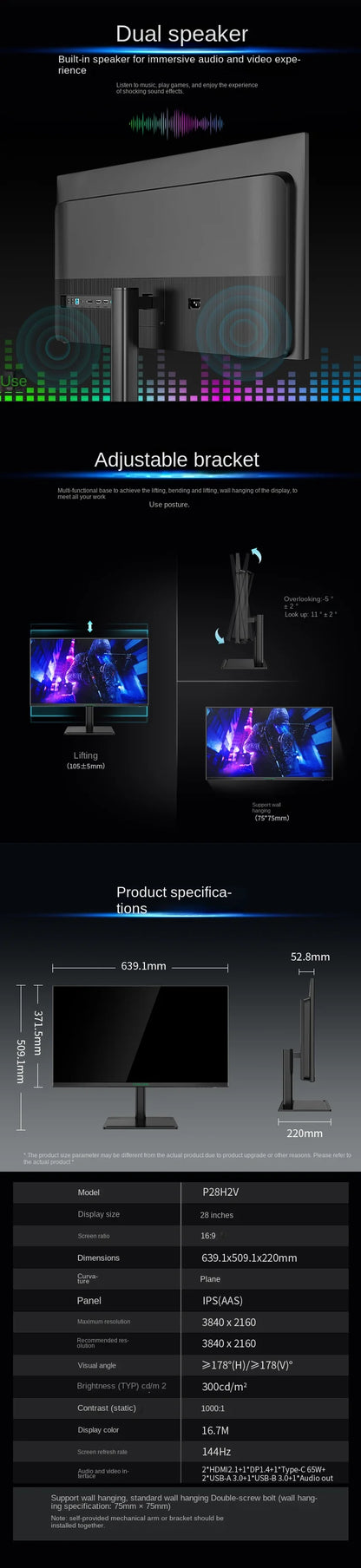 TITAN ARMY 28” UltraCore 4K 144