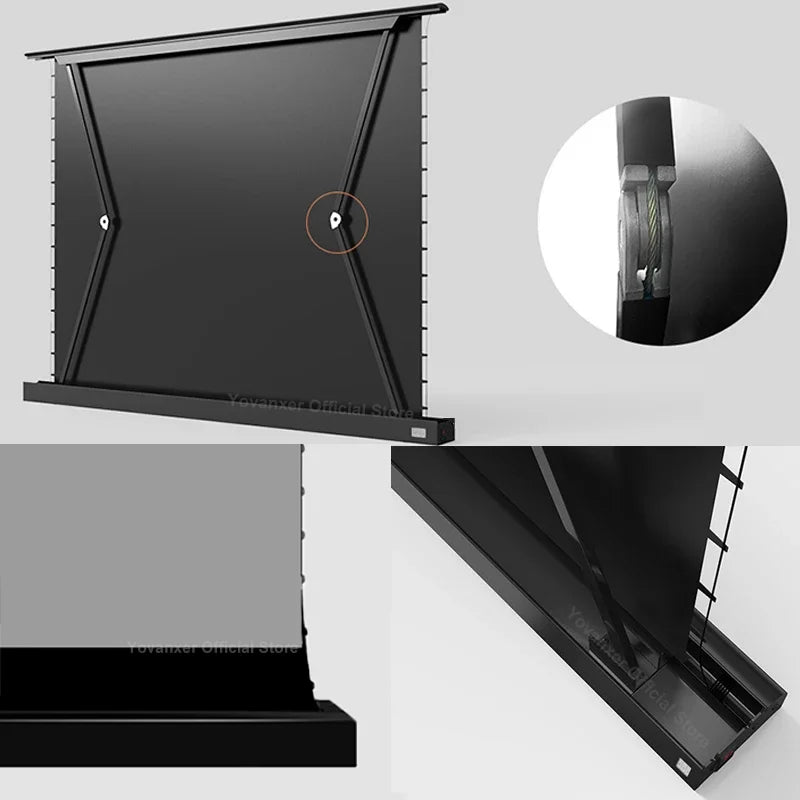 Max Electric Floor-Rising Projector Screen