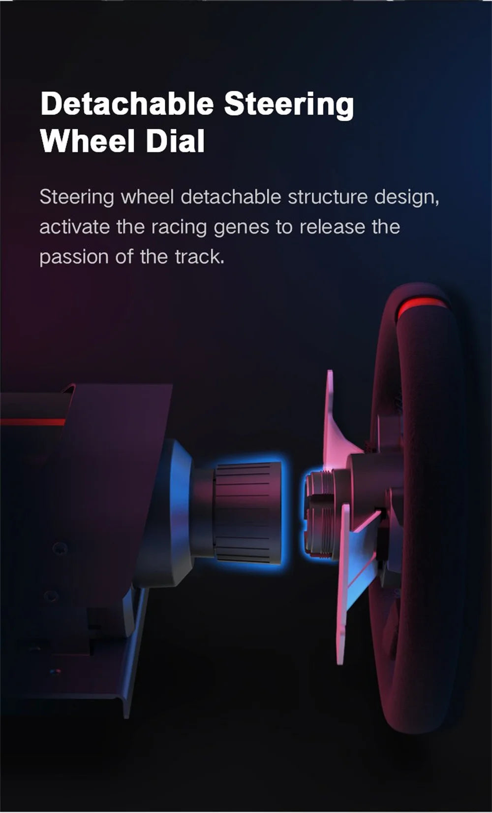 3-in-1 Racing Wheel with Force Feedback