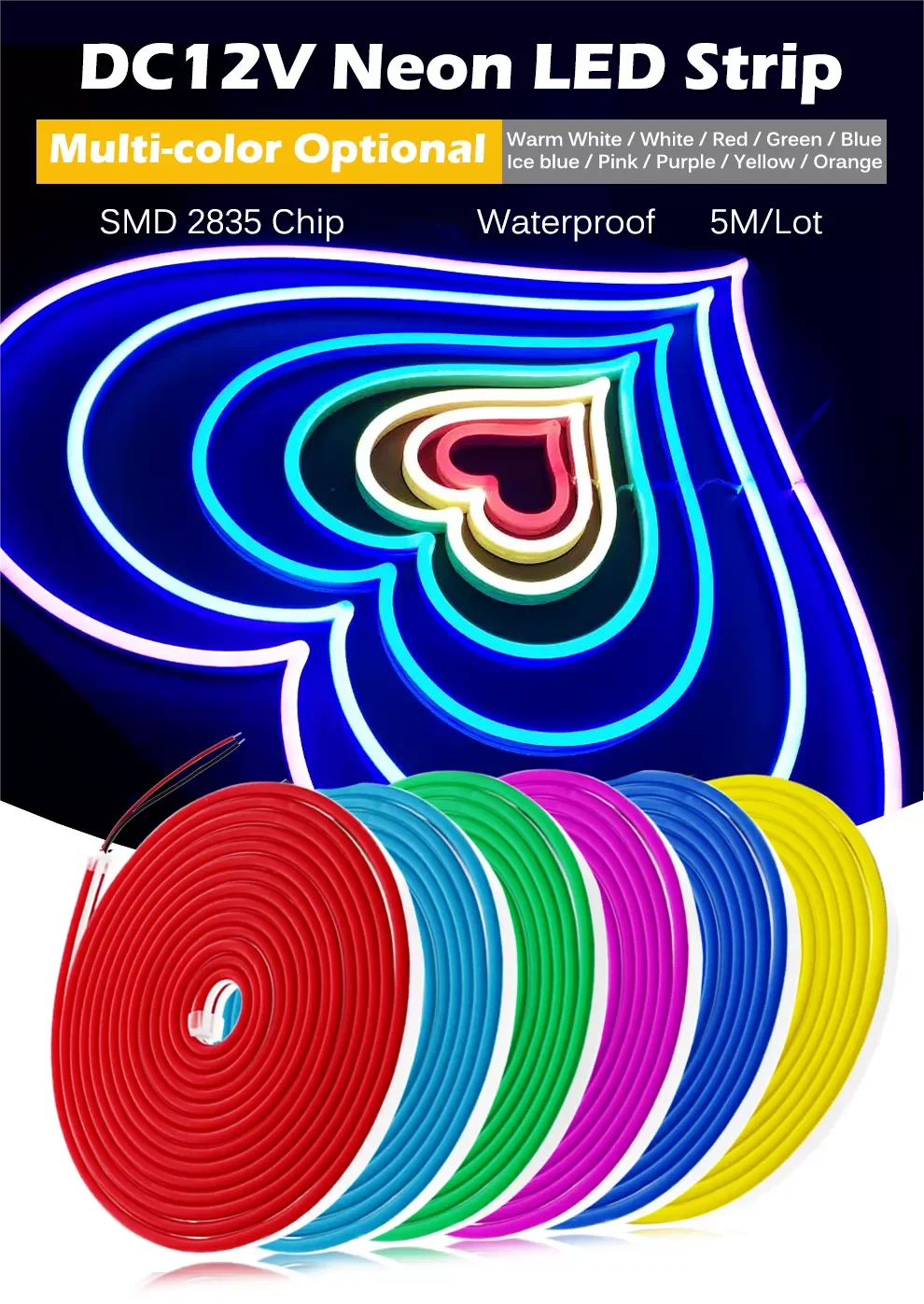 Neon Light Strip LED - 5m