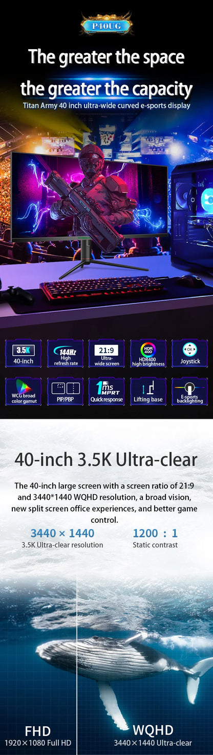 TITAN ARMY  – 40” Ultrawide 4K