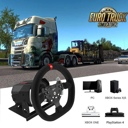 3-in-1 Racing Wheel with Force Feedback