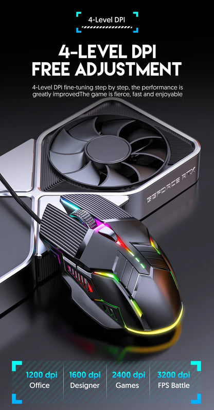 Ergonomic RGB Gaming Mouse