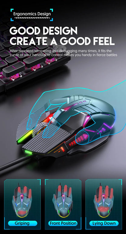 Ergonomic RGB Gaming Mouse