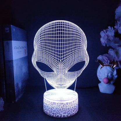 3D Alien Illusion Night Light