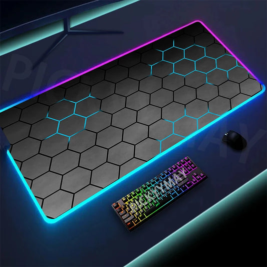 Hexagonal Large RGB Gamer Mousepad