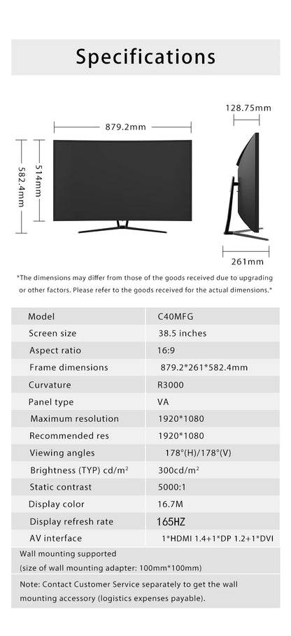 TITAN ARMY 38.5” UltraRush FHD