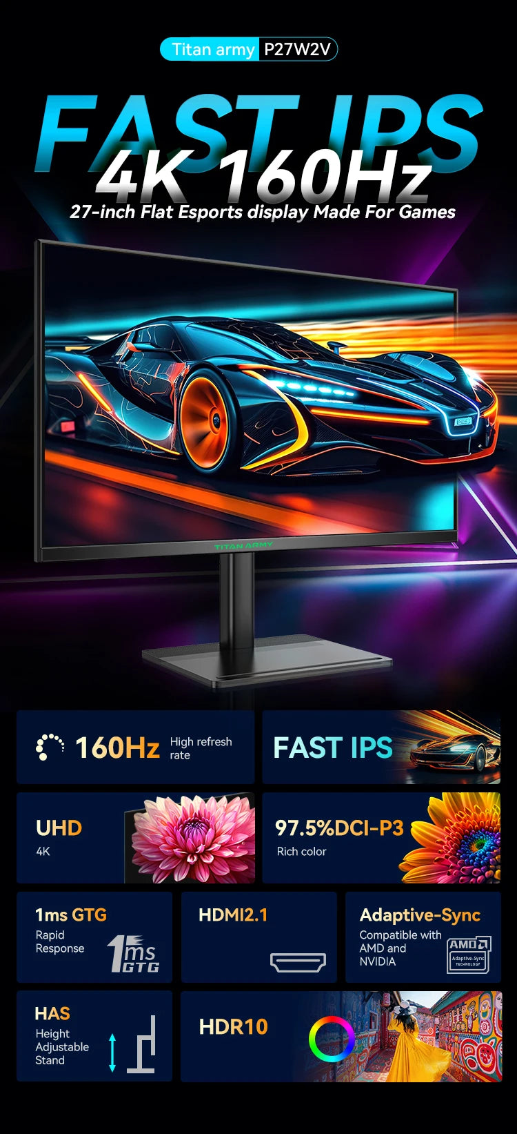 TITAN ARMY 27” UltraPixel 4K