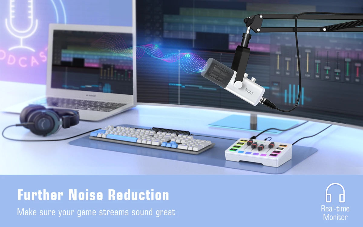 RGB USB/XLR Gaming Microphone Kit