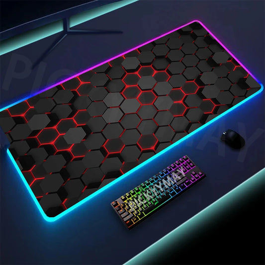 Hexagonal Large RGB Gamer Mousepad