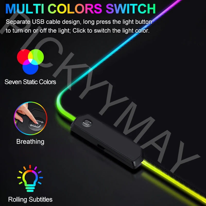 Hexagonal Large RGB Gamer Mousepad